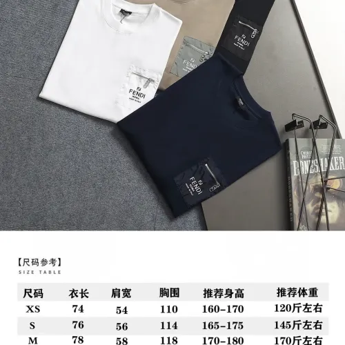 Replica Fendi T-Shirts Short Sleeved For Unisex #1439334 $40.00 USD for Wholesale