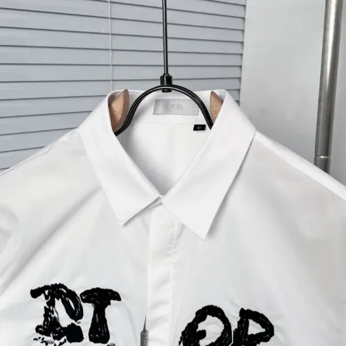 Replica Christian Dior Shirts Long Sleeved For Men #1439462 $72.00 USD for Wholesale