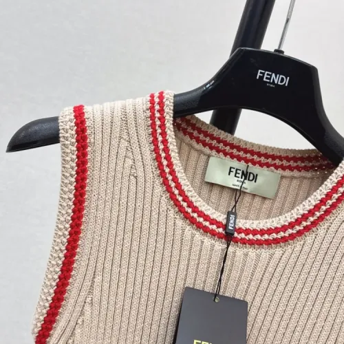 Replica Fendi Dresses Sleeveless For Women #1439657 $115.00 USD for Wholesale
