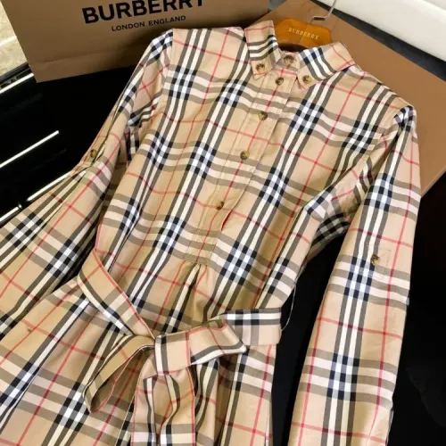 Replica Burberry Dresses Long Sleeved For Women #1439663 $128.00 USD for Wholesale