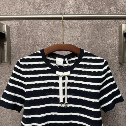 Replica Christian Dior T-Shirts Short Sleeved For Women #1439677 $88.00 USD for Wholesale