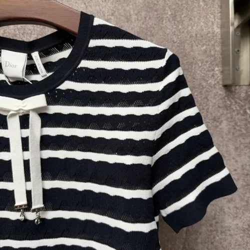 Replica Christian Dior T-Shirts Short Sleeved For Women #1439677 $88.00 USD for Wholesale