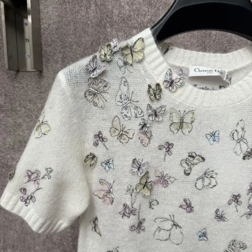 Replica Christian Dior T-Shirts Short Sleeved For Women #1439678 $82.00 USD for Wholesale