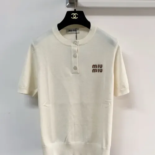 Cheap MIU MIU T-Shirts Short Sleeved For Women #1439685, $$98.00 USD On MIU MIU T-Shirts