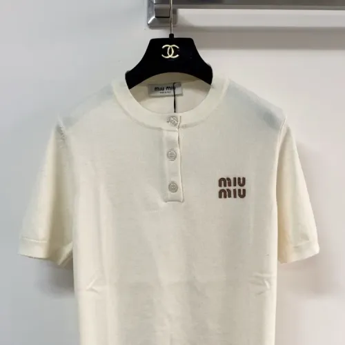 Replica MIU MIU T-Shirts Short Sleeved For Women #1439685 $98.00 USD for Wholesale