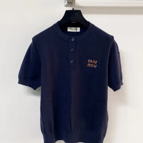 Cheap MIU MIU T-Shirts Short Sleeved For Women #1439687, $$98.00 USD On MIU MIU T-Shirts