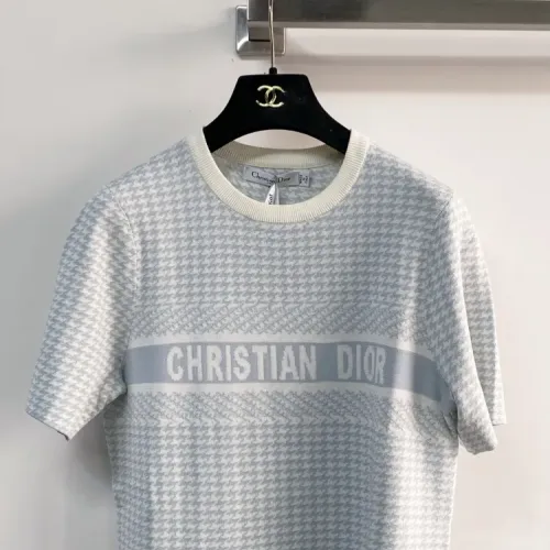 Replica Christian Dior T-Shirts Short Sleeved For Women #1439702 $76.00 USD for Wholesale