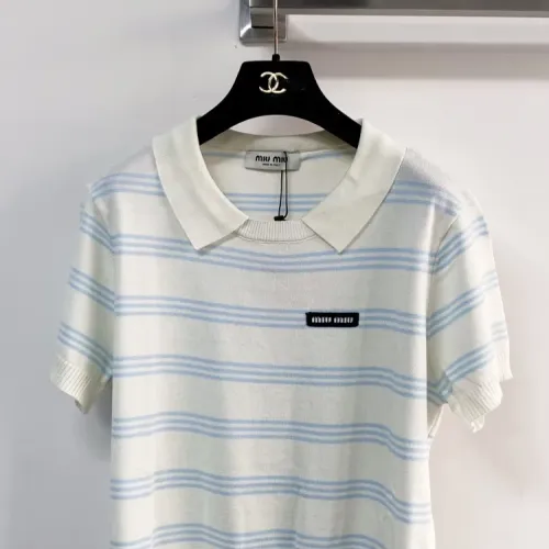 Replica MIU MIU T-Shirts Short Sleeved For Women #1439717 $100.00 USD for Wholesale