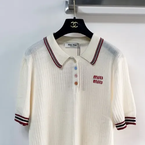 Replica MIU MIU T-Shirts Short Sleeved For Women #1439721 $96.00 USD for Wholesale