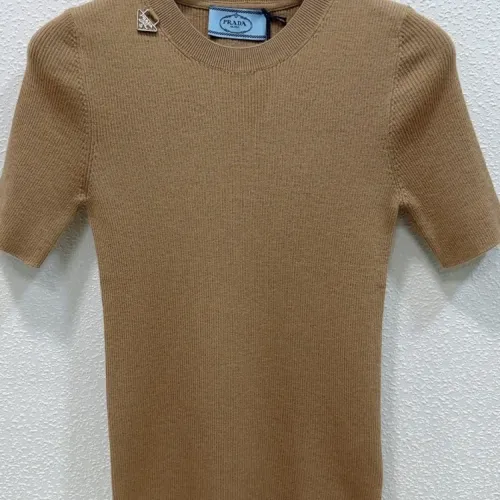 Cheap Prada T-Shirts Short Sleeved For Women #1439729, $$96.00 USD On Prada T-Shirts