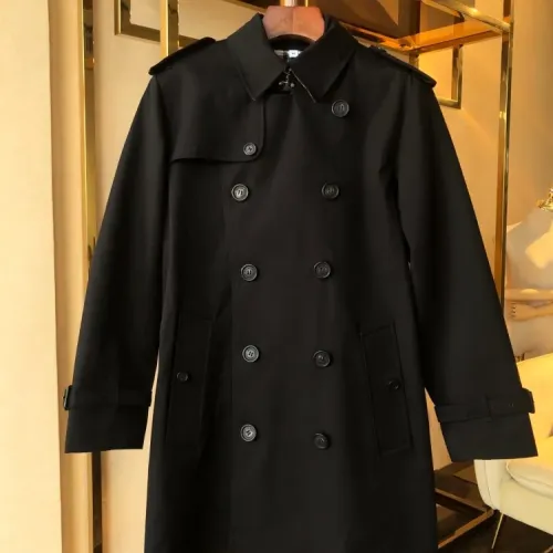 Replica Burberry Trench Coat Long Sleeved For Men #1439758 $215.00 USD for Wholesale