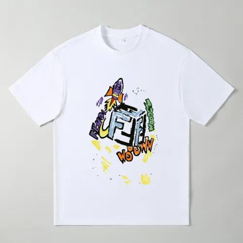 Cheap Fendi Oversize T-Shirts Short Sleeved For Men #1439888, $$25.00 USD On Fendi T-Shirts