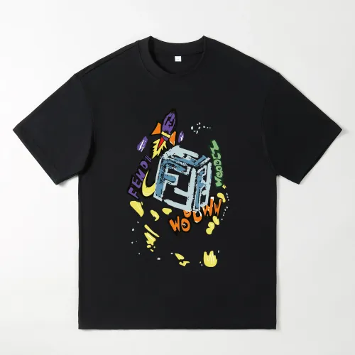 Cheap Fendi Oversize T-Shirts Short Sleeved For Men #1439889, $$25.00 USD On Fendi T-Shirts