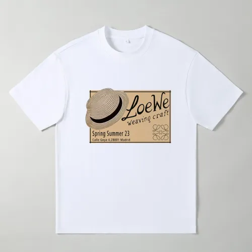 Cheap LOEWE Oversize T-Shirts Short Sleeved For Men #1439902, $$25.00 USD On LOEWE T-Shirts