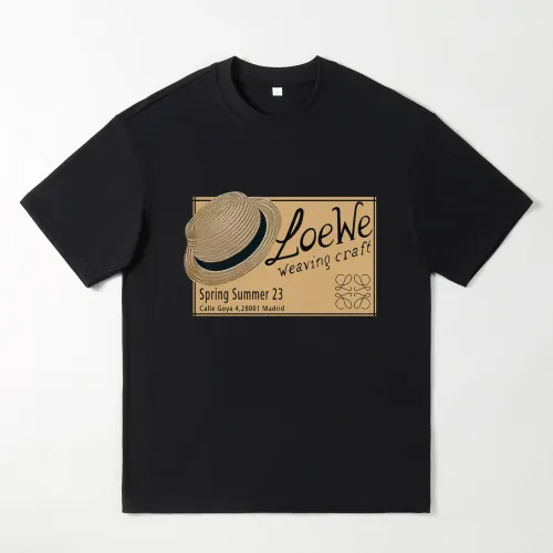 Cheap LOEWE Oversize T-Shirts Short Sleeved For Men #1439903, $$25.00 USD On LOEWE T-Shirts