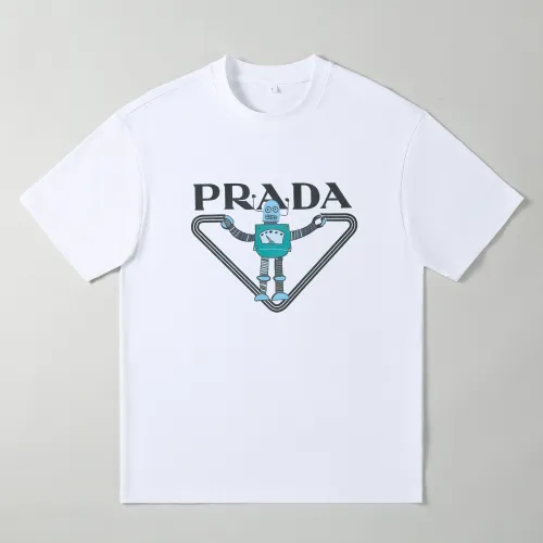 Cheap Prada Oversize T-Shirts Short Sleeved For Men #1439912, $$25.00 USD On Prada T-Shirts