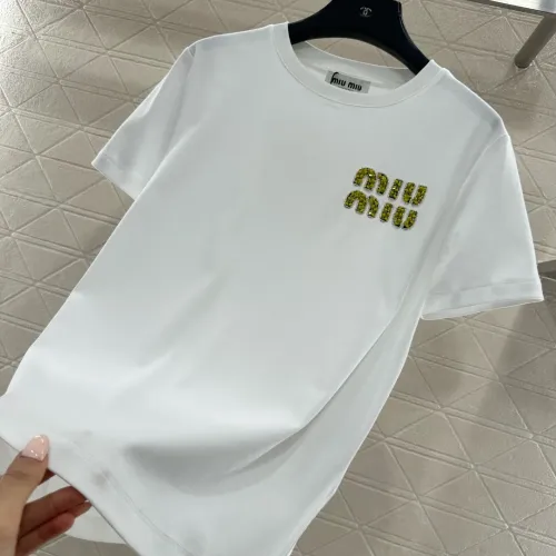 Replica MIU MIU T-Shirts Short Sleeved For Women #1439962 $60.00 USD for Wholesale