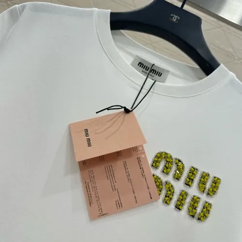 Replica MIU MIU T-Shirts Short Sleeved For Women #1439962 $60.00 USD for Wholesale