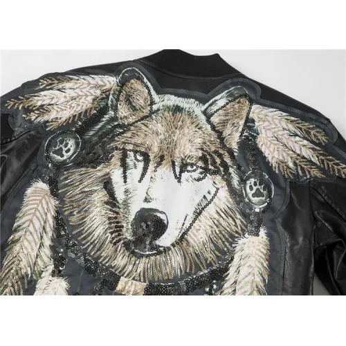 Replica Philipp Plein PP Jackets Long Sleeved For Men #1439984 $88.00 USD for Wholesale