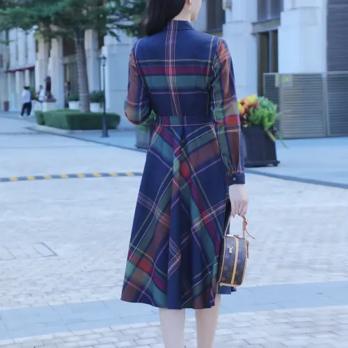 Replica Burberry Dresses Long Sleeved For Women #1440034 $85.00 USD for Wholesale