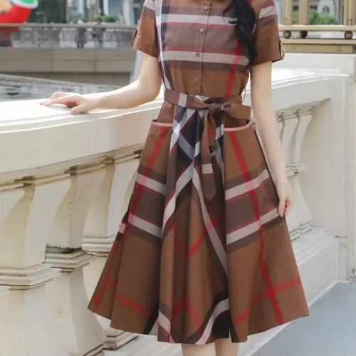 Cheap Burberry Dresses Short Sleeved For Women #1440037, $$85.00 USD On Burberry Dresses