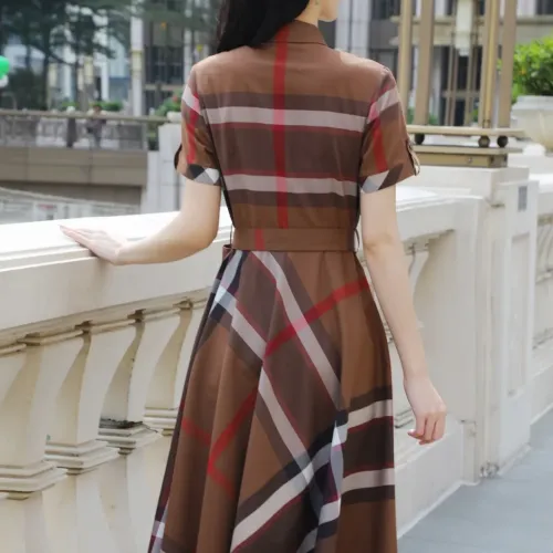 Replica Burberry Dresses Short Sleeved For Women #1440037 $85.00 USD for Wholesale