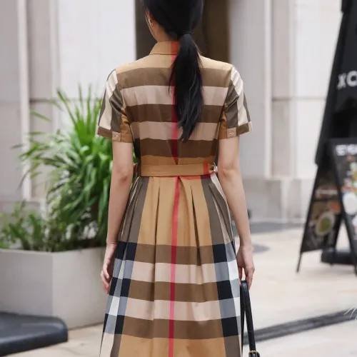 Replica Burberry Dresses Short Sleeved For Women #1440040 $85.00 USD for Wholesale