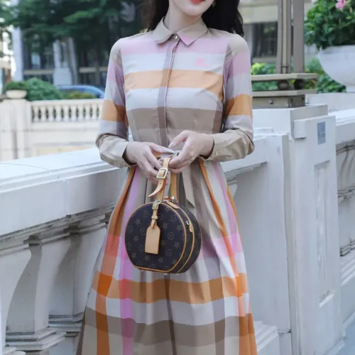 Replica Burberry Dresses Long Sleeved For Women #1440042 $85.00 USD for Wholesale
