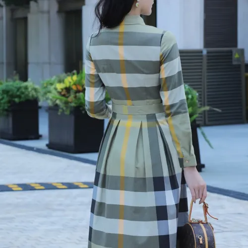 Replica Burberry Dresses Long Sleeved For Women #1440047 $85.00 USD for Wholesale