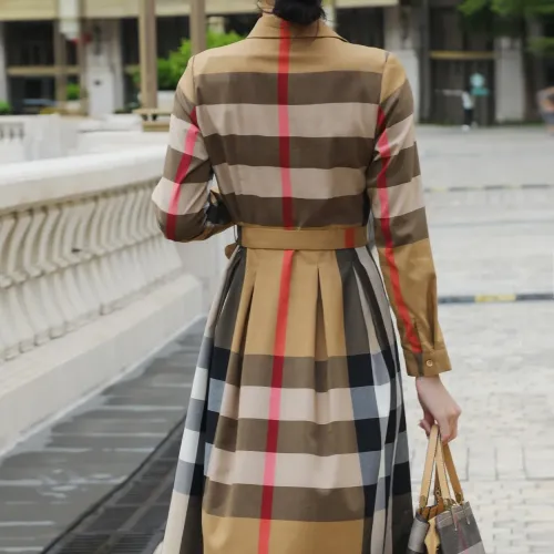 Replica Burberry Dresses Long Sleeved For Women #1440049 $85.00 USD for Wholesale