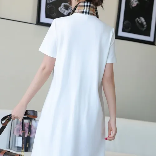 Replica Burberry Dresses Short Sleeved For Women #1440055 $85.00 USD for Wholesale