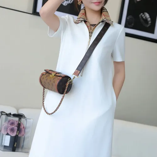 Replica Burberry Dresses Short Sleeved For Women #1440055 $85.00 USD for Wholesale