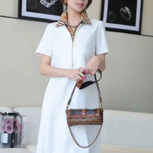 Replica Burberry Dresses Short Sleeved For Women #1440055 $85.00 USD for Wholesale