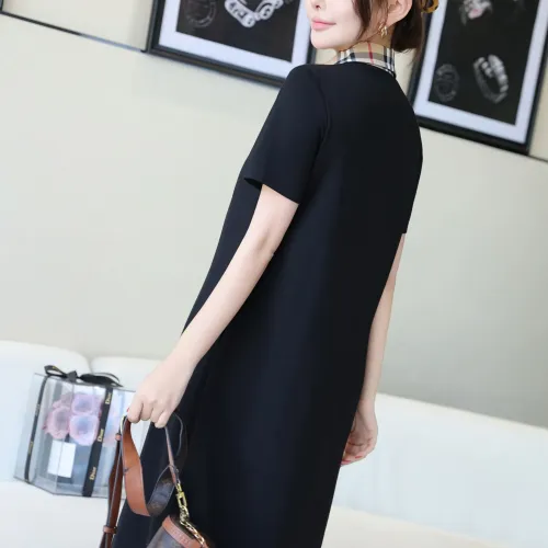 Replica Burberry Dresses Short Sleeved For Women #1440059 $85.00 USD for Wholesale