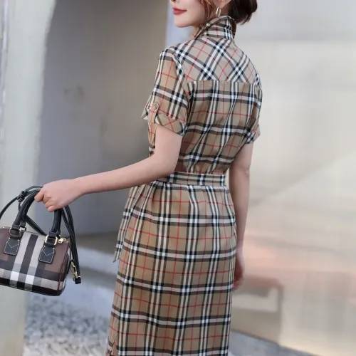 Replica Burberry Dresses Short Sleeved For Women #1440060 $85.00 USD for Wholesale