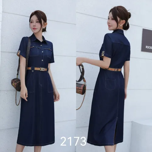 Replica Burberry Dresses Short Sleeved For Women #1440061 $85.00 USD for Wholesale