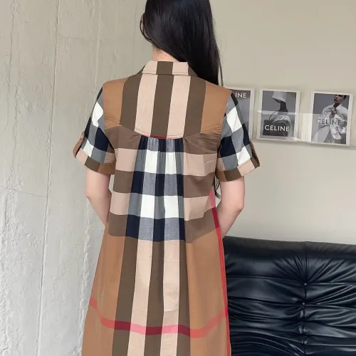 Replica Burberry Dresses Short Sleeved For Women #1440070 $85.00 USD for Wholesale