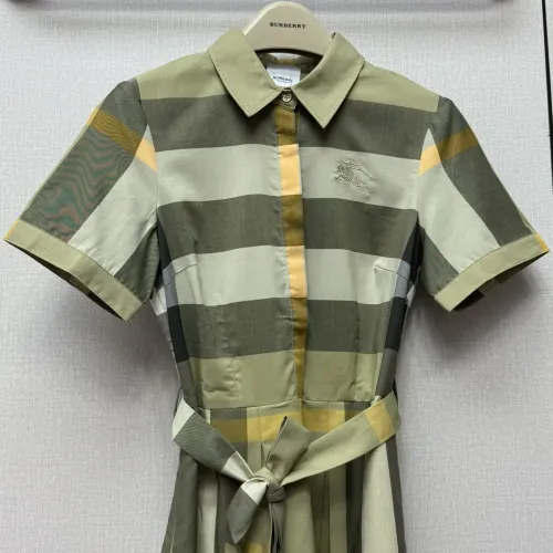 Replica Burberry Dresses Short Sleeved For Women #1440079 $85.00 USD for Wholesale