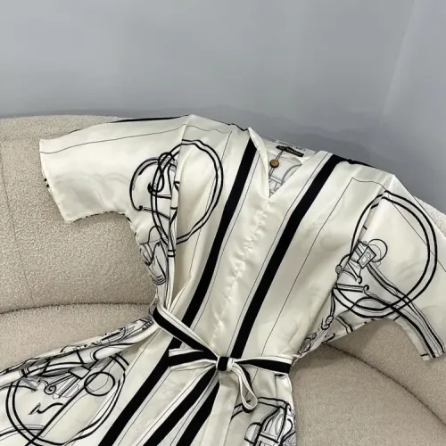 Replica Versace Dresses Short Sleeved For Women #1440084 $80.00 USD for Wholesale