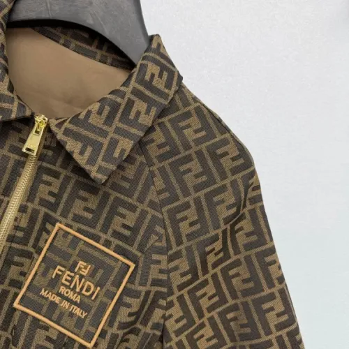 Replica Fendi Dresses Short Sleeved For Women #1440085 $125.00 USD for Wholesale