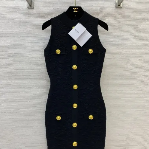 Cheap Balmain Dresses Sleeveless For Women #1440088, $$105.00 USD On Balmain Dresses