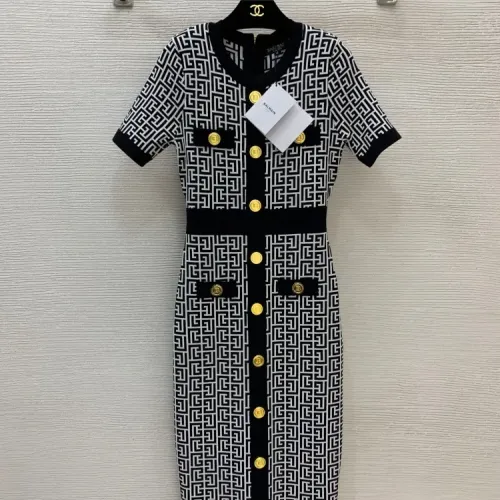 Cheap Balmain Dresses Short Sleeved For Women #1440089, $$105.00 USD On Balmain Dresses