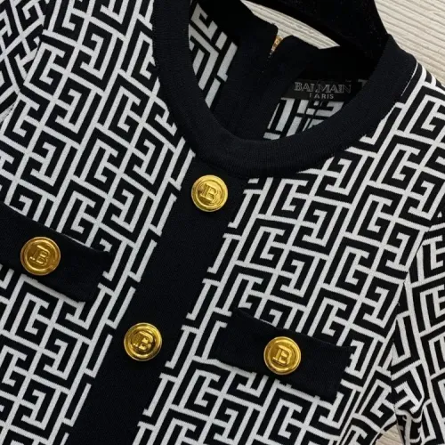 Replica Balmain Dresses Short Sleeved For Women #1440089 $105.00 USD for Wholesale
