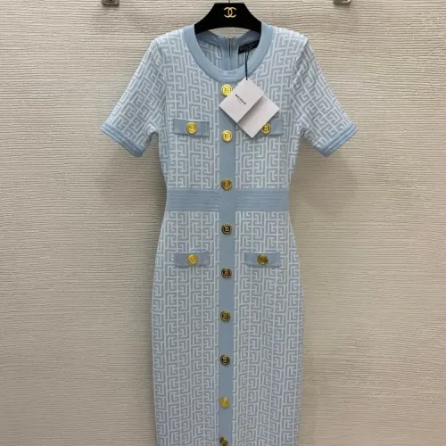 Cheap Balmain Dresses Short Sleeved For Women #1440091, $$105.00 USD On Balmain Dresses