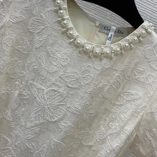 Replica Christian Dior Dresses Short Sleeved For Women #1440097 $135.00 USD for Wholesale