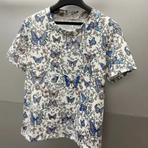 Replica Christian Dior T-Shirts Short Sleeved For Women #1440108 $48.00 USD for Wholesale