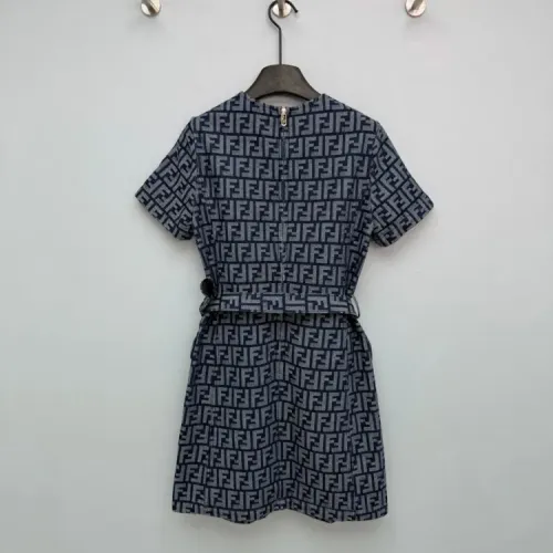Replica Fendi Dresses Short Sleeved For Women #1440202 $130.00 USD for Wholesale