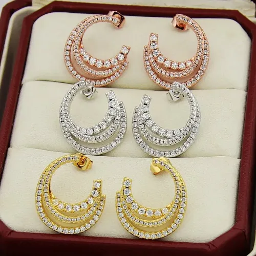 Replica Cartier Earrings For Women #1440448 $27.00 USD for Wholesale