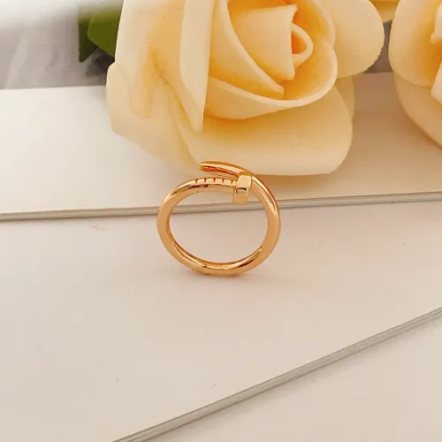 Replica Cartier Rings In Rose Gold #1440525 $25.00 USD for Wholesale