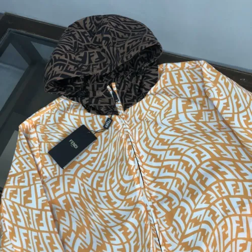 Replica Fendi Jackets Long Sleeved For Men #1440547 $98.00 USD for Wholesale